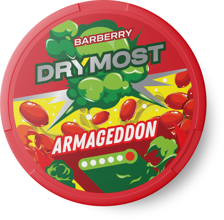 Opakowanie DRYMOST Armageddon Barberry - saszetki nikotynowe o smaku berberysu