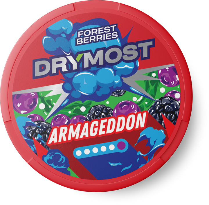 Opakowanie DRYMOST Armageddon Forest Berries - saszetki nikotynowe o smaku owoców leśnych